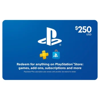 PlayStation Gift Card $250 (US) - PSN Wallet Credit for Game Downloads and DLC